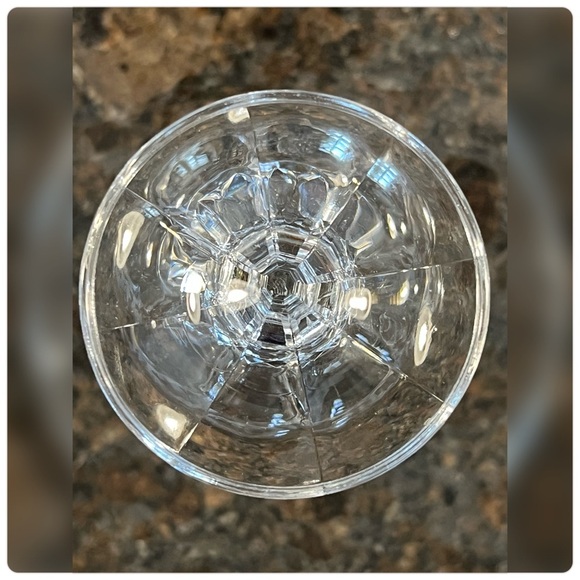 Needle Etched ‘Cascade’ Bohemian Crystal Champagne Glass-Set of Four - Picture 6 of 6